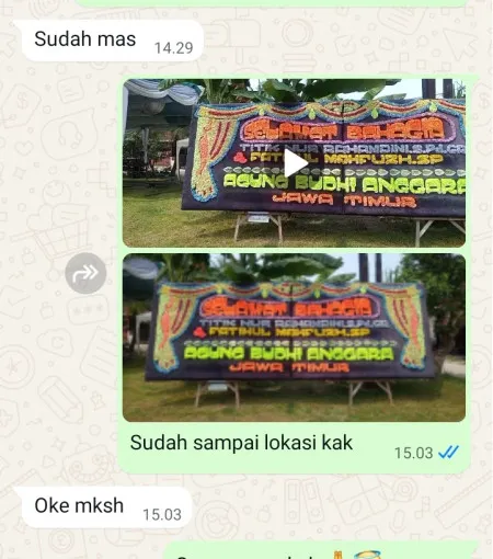 Pengiriman Papan Bunga Jalan Gatot Subroto