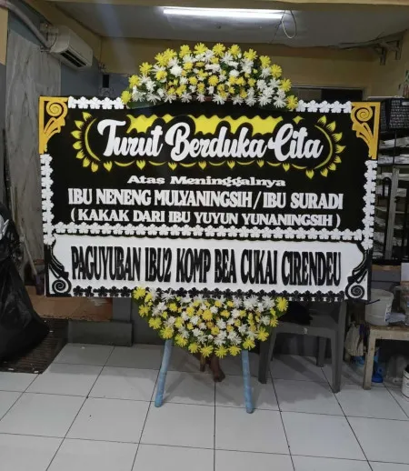 Papan Bunga Duka Jalan Gatot Subroto