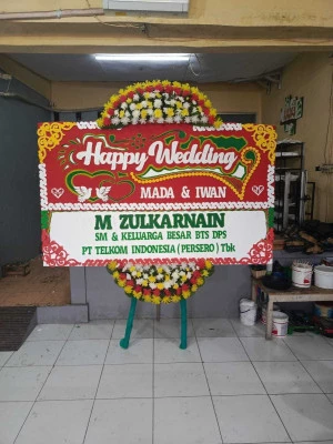 Papan Bunga di Jalan Gatot Subroto
