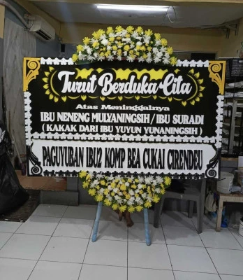 Papan Bunga di Jalan Gatot Subroto